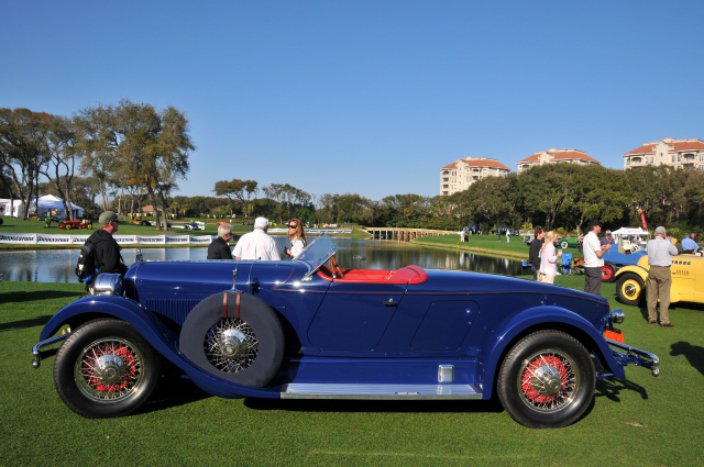 1927 Duesenberg Model X Boattail Roadster, Dr. Peter Heydon, Ann Arbor, MI, RM Auctions Trophy for Most Elegant Open Car (8739)