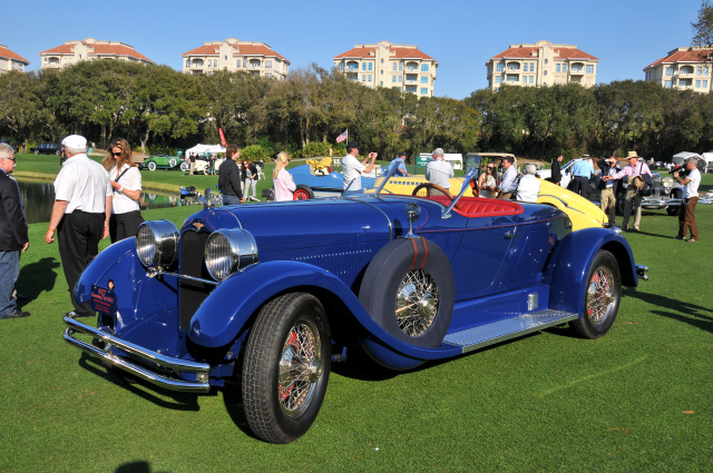1927 Duesenberg Model X Boattail Roadster, Dr. Peter Heydon, Ann Arbor, MI, RM Auctions Trophy for Most Elegant Open Car (8743)