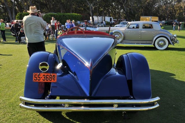 1927 Duesenberg Model X Boattail Roadster, Dr. Peter Heydon, Ann Arbor, MI, RM Auctions Trophy for Most Elegant Open Car (8753)