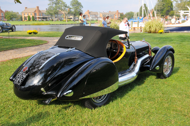 1937 Talbot Lago 150-C Roadster by Figoni & Falaschi, Jim Patterson, 2008 St. Michaels Concours dElegance in Maryland (4513)