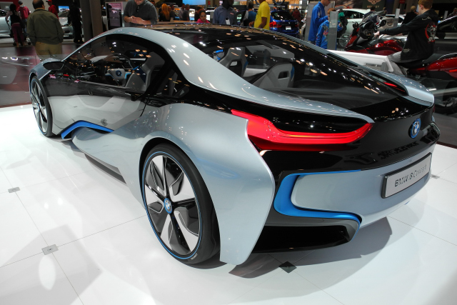 BMW i8 Concept, plug-in hybrid sports car (1684)