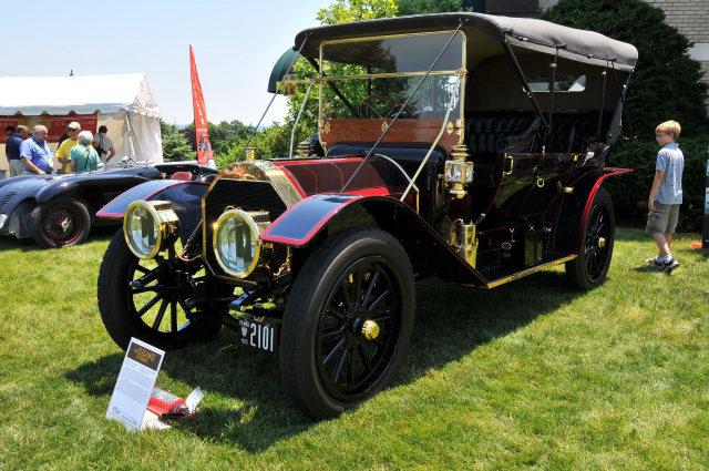 1910 Pierce-Arrow 4855 7-Passenger Touring, owned by Whitman & Lynne Ball, Easton, PA (4145)
