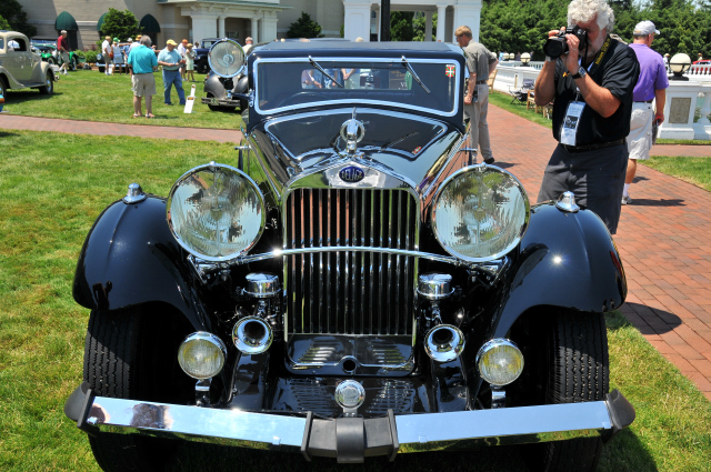 1933 Delage D8S Coupe by Freestone & Webb, owners: Dennis & Chris Nicotra, New Haven, CT, at The Elegance at Hershey 2012(4061)