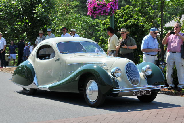 1938 Talbot-Lago Teardrop Coupe by Figoni & Falaschi, owned by the Cantore Family, Oakbrook, IL (4594)