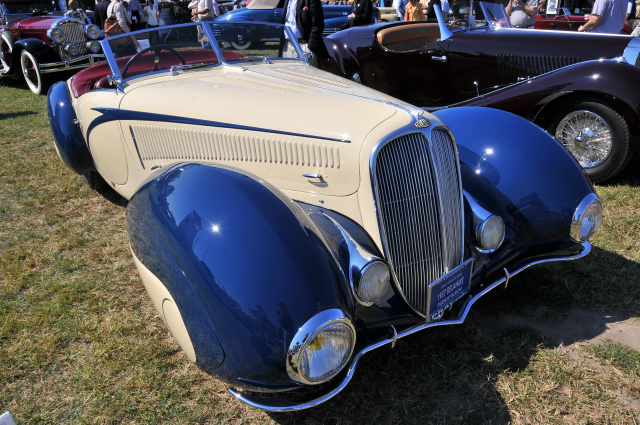 1937 Delahaye 135M Roadster by Figoni & Falaschi, owned by Malcolm Pray, Greenwich, CT (6665)