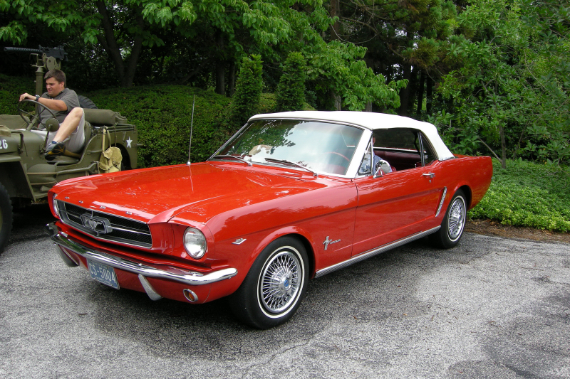 1965 Ford Mustang at Ladew Topiary Gardens