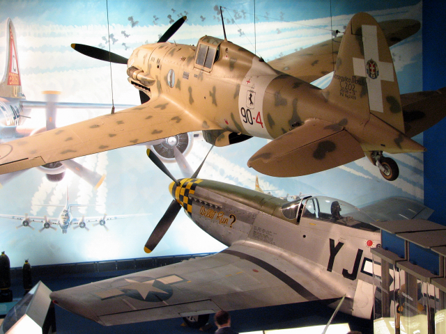 Many experts consider the P-51 Mustang, bottom, the best fighter of World War II.