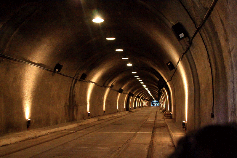 Malinta Tunnel, dug thru solid rock to protect from air raids and artillery, served as MacArthurs headquarters in Corregidor