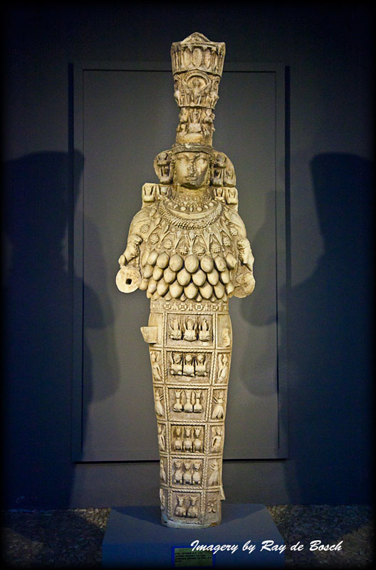Cult statue from Ephesus called the Great Artemis (2nd cent. AD)
