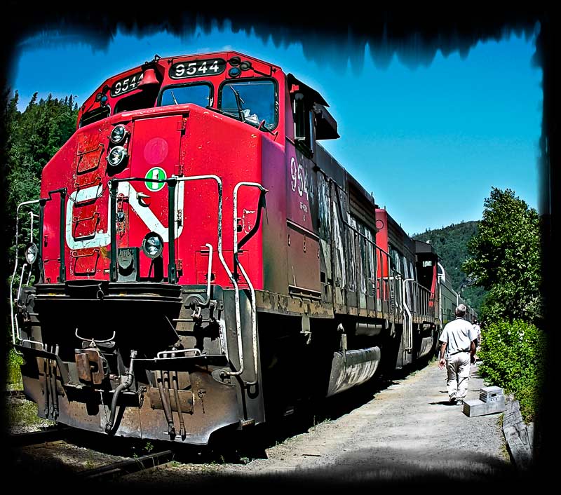 Agawa Canyon Train, Ontario, CA  all aboard