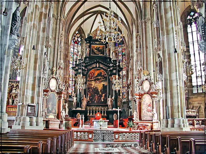 Inside St. Stephens Cathedral, Vienna