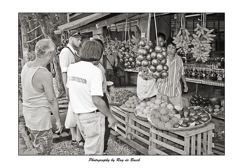 a roadside fruit stand
