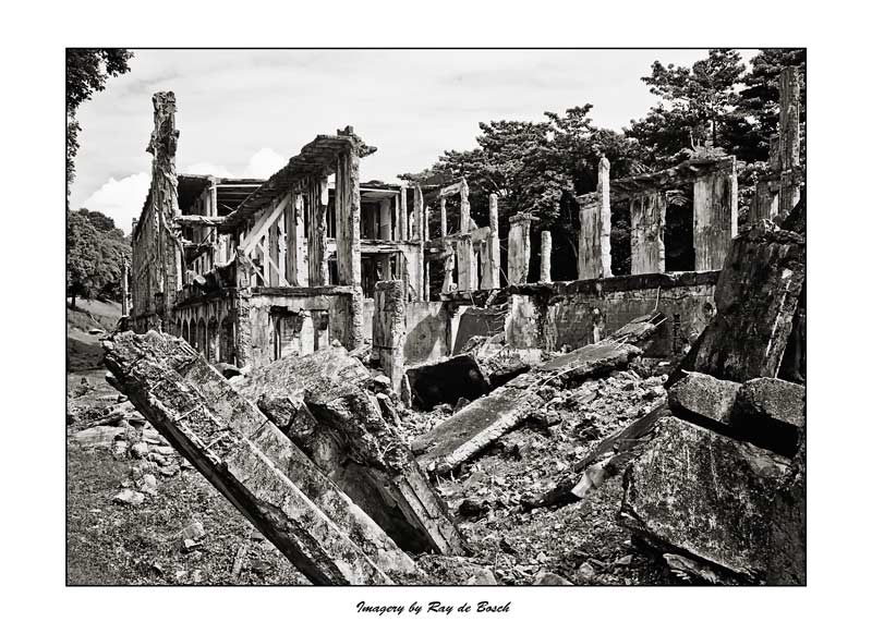 Corregidor ruins of WW II