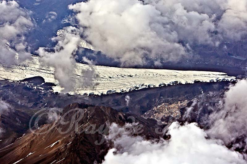 Denali scene from the air