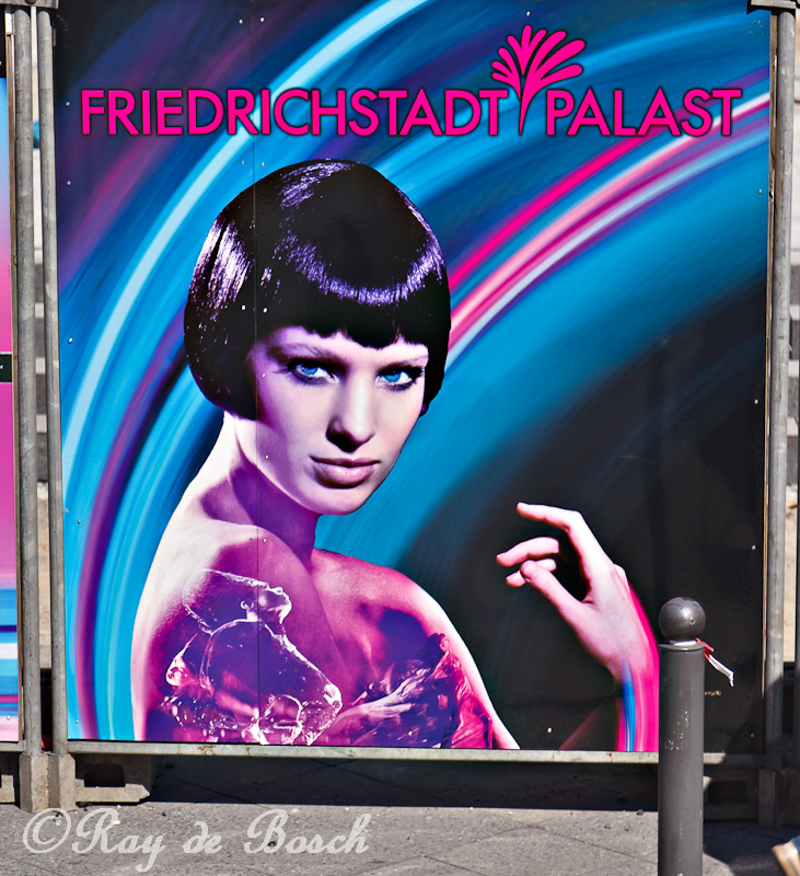 a billboard downtown