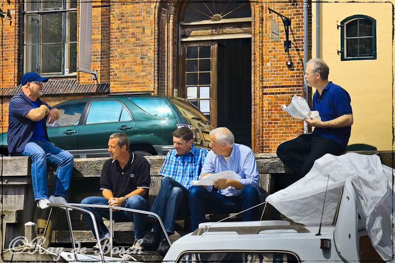 Lunch break at the factory