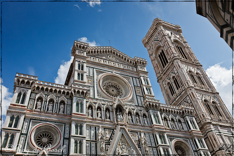 The Basilica di Santa Maria del Fiore is the cathedral church (Duomo) of Florence, Italy, begun in 1296 in the Gothic style