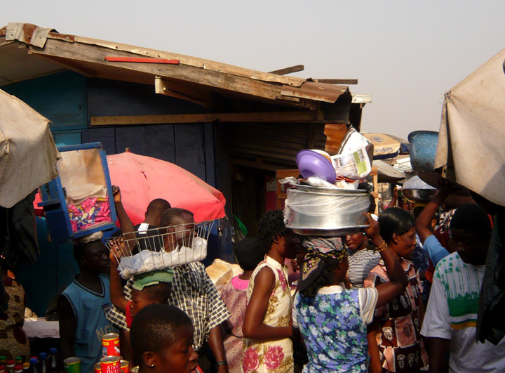 in the market