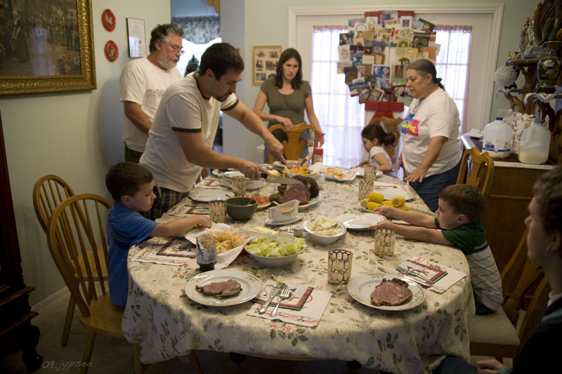 the dinner table