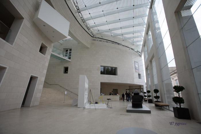 atrium of the Jepson Center for the Arts in Savannah, GA