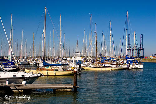 The old running track now a Marina