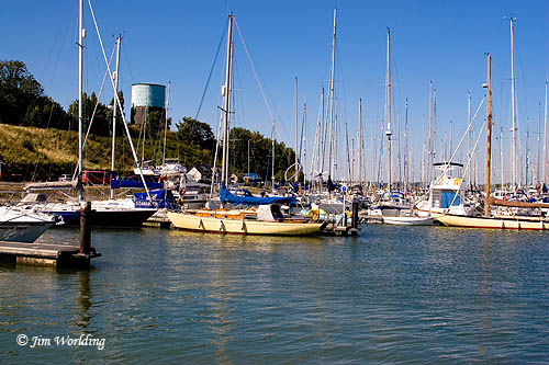 The old running track now a Marina