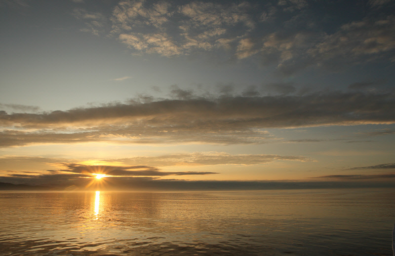 Sunset after leaving Metlakatla (6063)