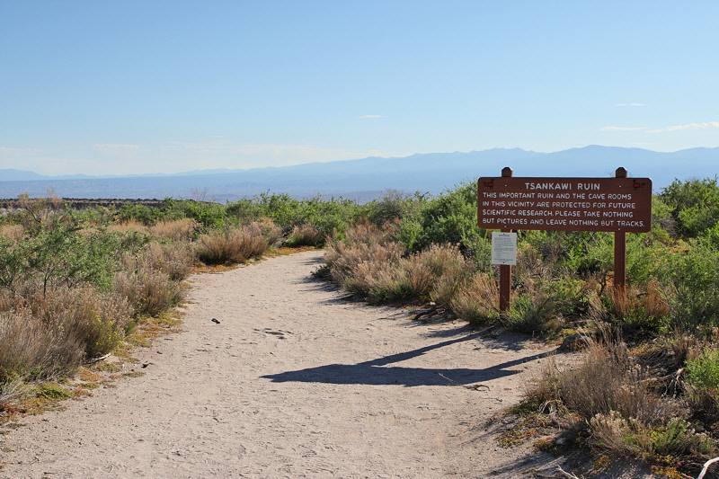 Trail Marker #10 -- At Tsankawi Ruins (2021)