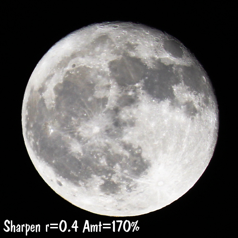 Test shots of moon 6/1/2007