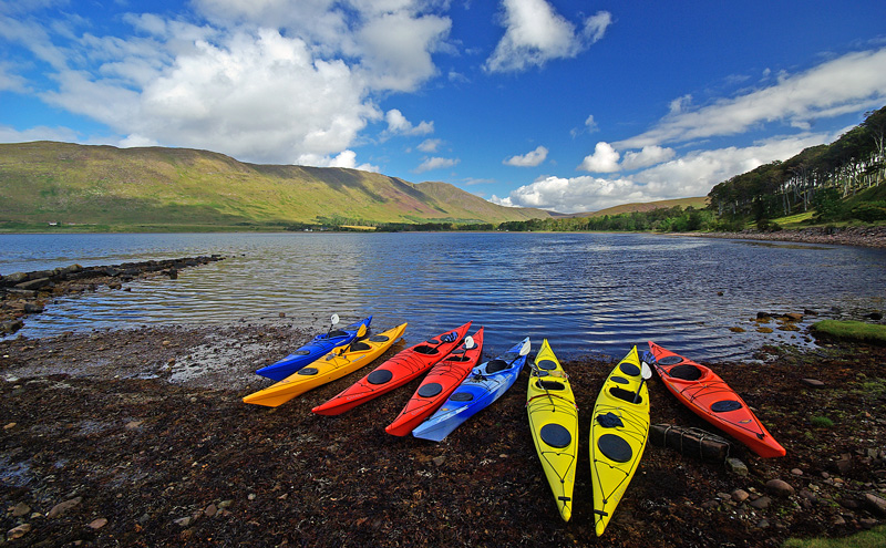 Kayaks at Applecross