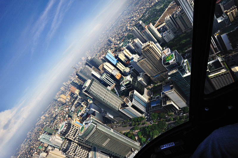 Above the Makati skyline