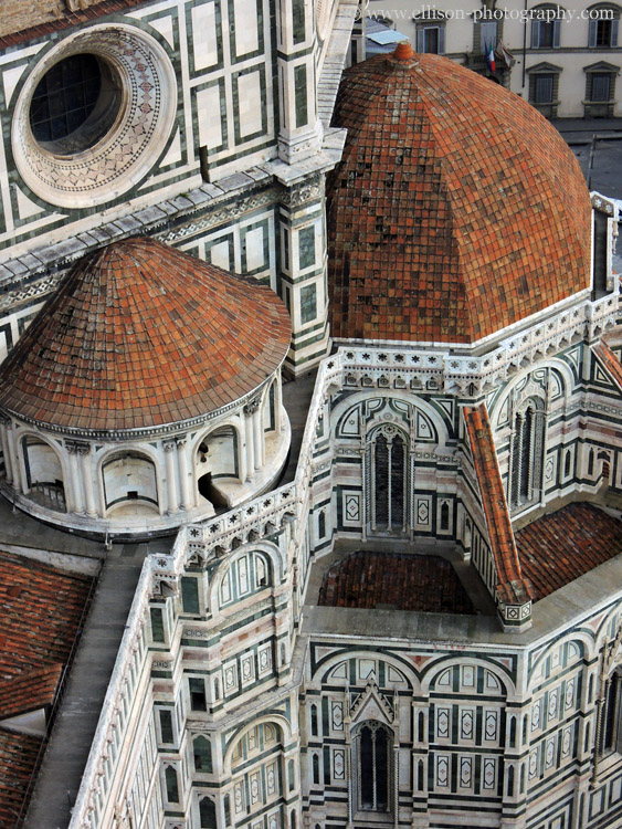 view of the duomo from the campanile di Santa Maria del Fiore 