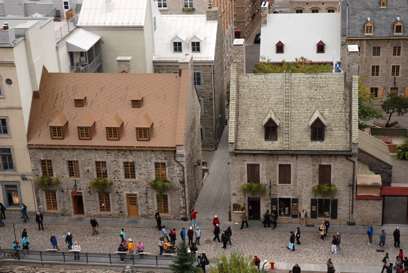 Looking down to Lower Town - from rue des Remparts