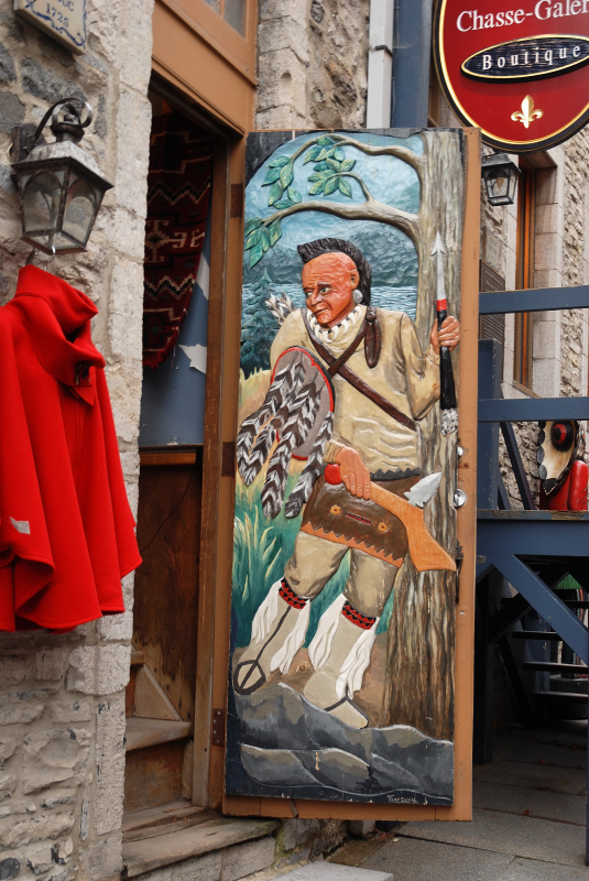 Doorway to craft shop