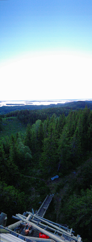 Scene from the Rsvaara tower towards Lake Pielinen