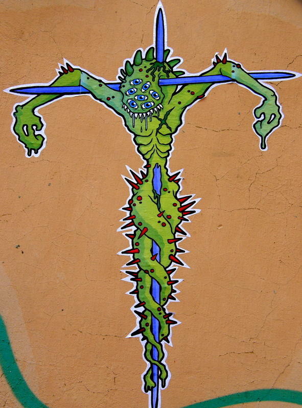 Green crucifixion