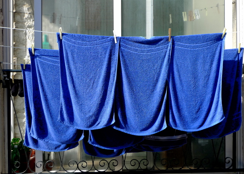 Blue Washday scenes