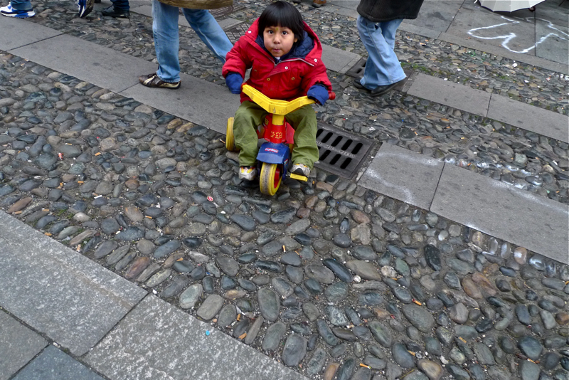 Guys  in street