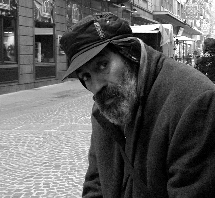 Street people in b&w