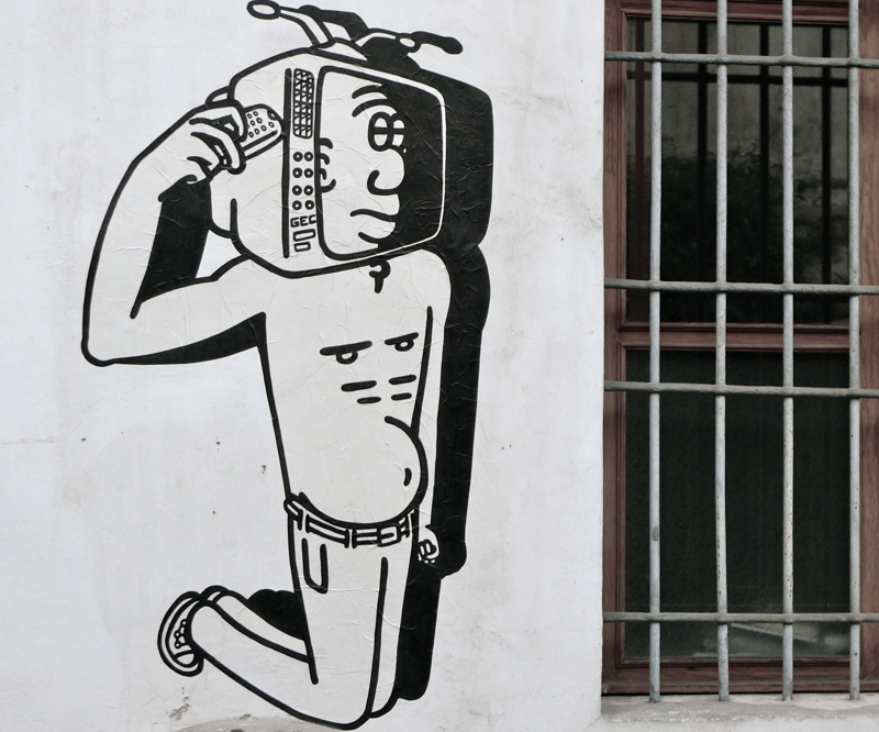 Faces on the walls