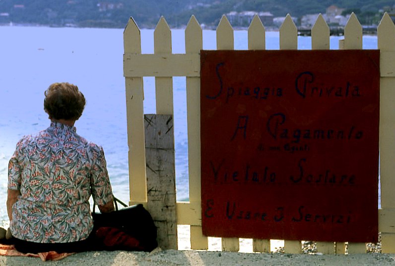 to sea
