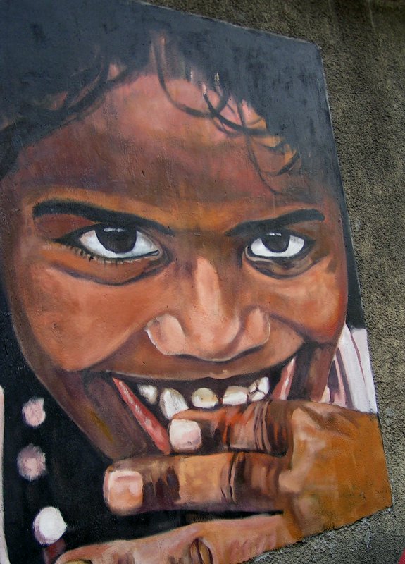Face on the wall