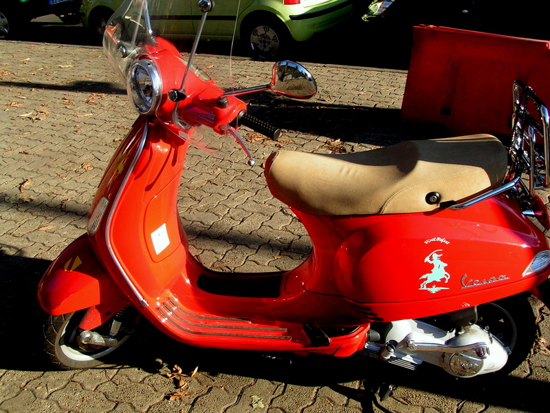 red Vespa