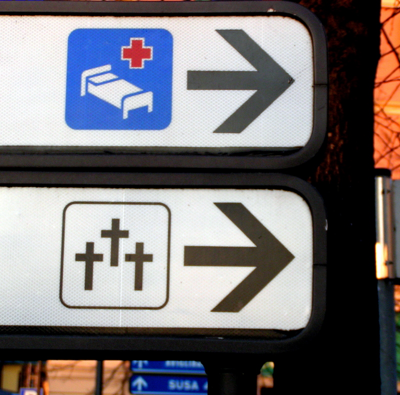 red cross & black cross