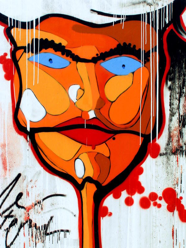 Face on the wall