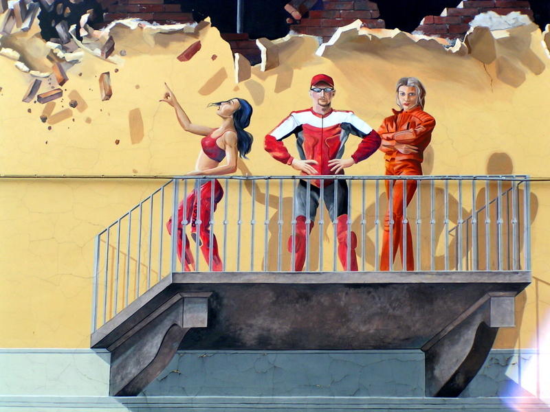 italian murales ducati