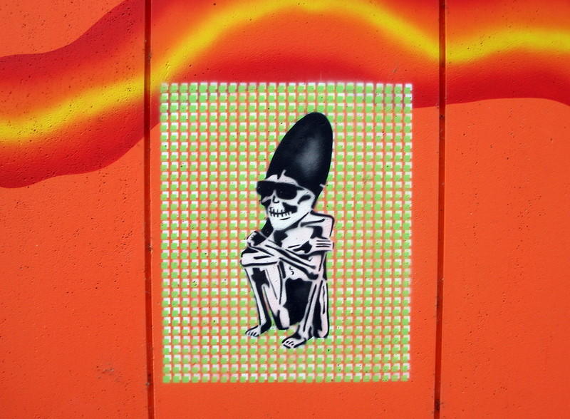 Face on the wall