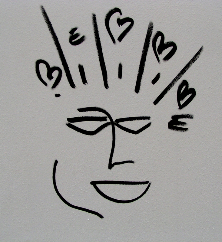 graffiti b&w