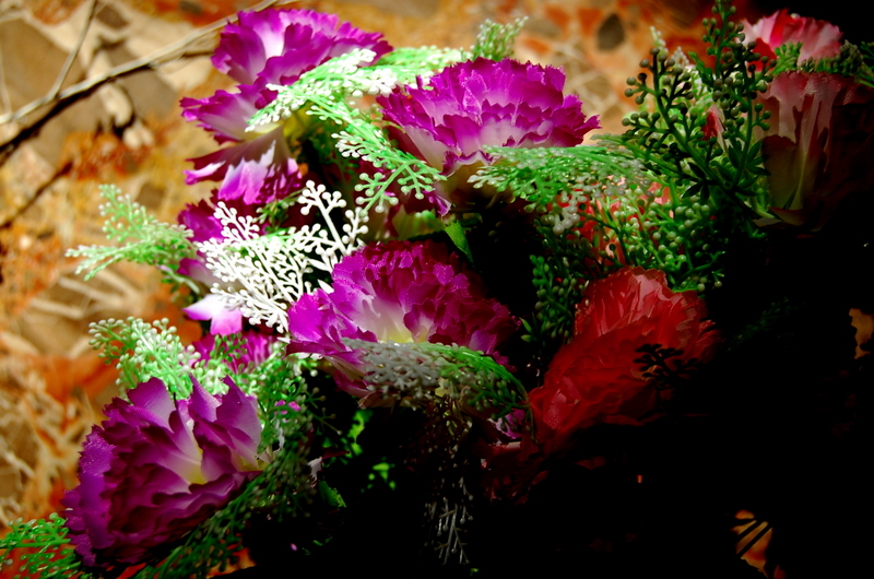 Plastic  flowers