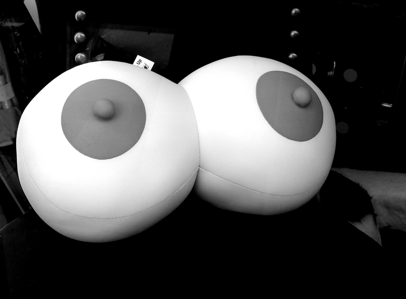 b&w breasts